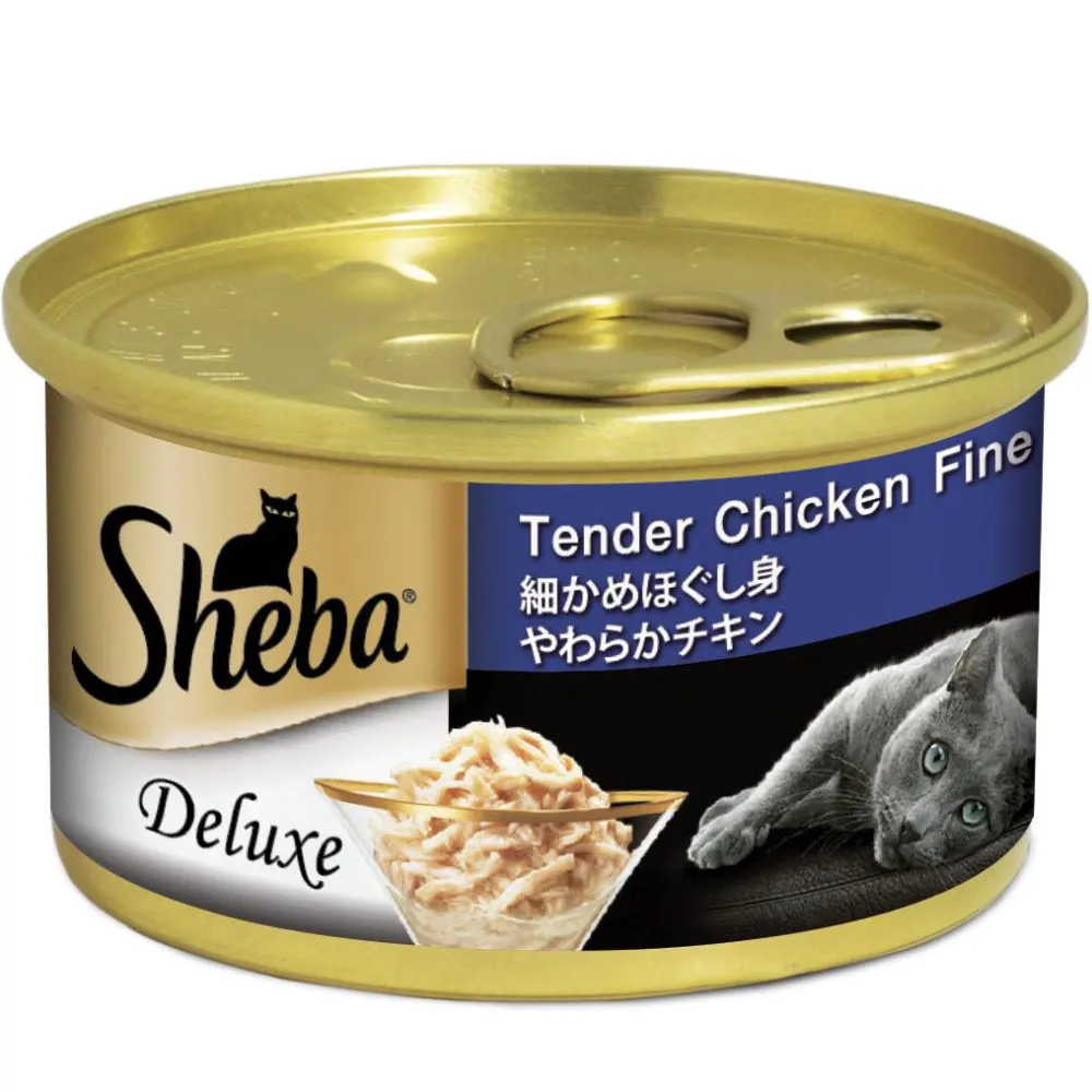 $10 OFF 24 cans: Sheba Tender Chicken Fine Flake Adult Canned Cat Food 85g x 24