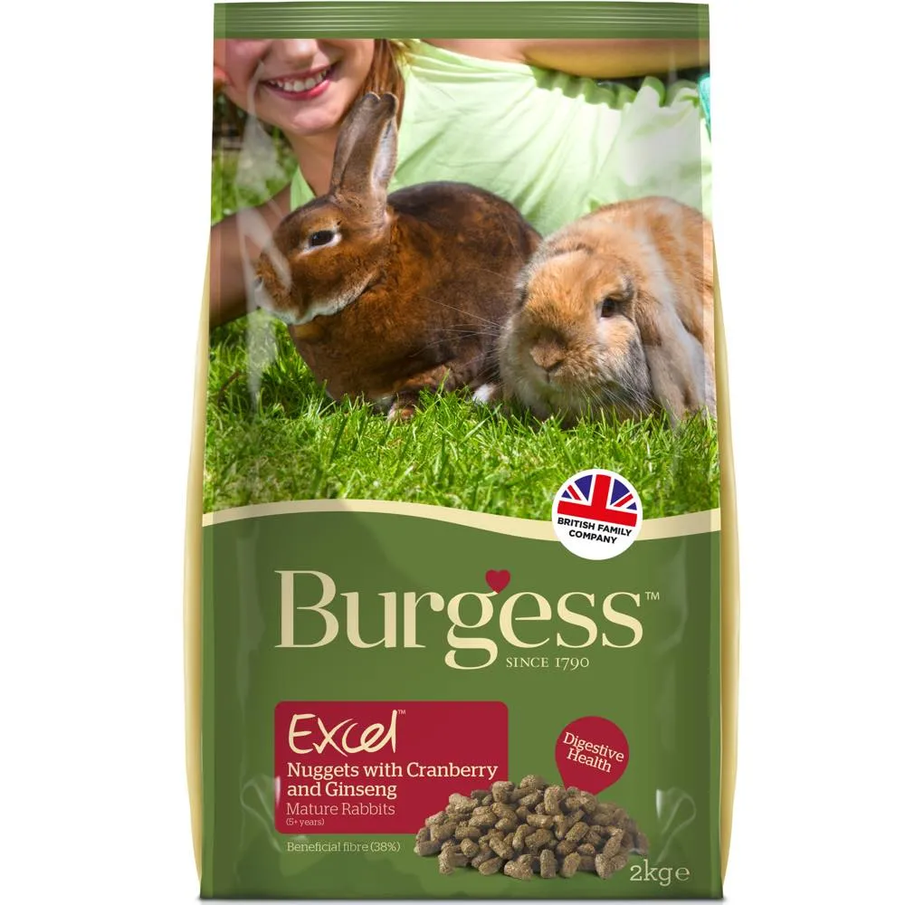 20% OFF: Burgess Excel Nuggets With Cranberry & Thyme For Mature Rabbits 1.5kg