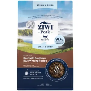 20% OFF: ZiwiPeak Grass Fed Beef Southern Blue Whiting Recipe Steam & Dried Cat Food