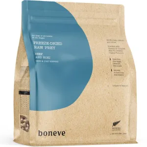 24% OFF 100g (Exp 27Apr25): Boneve Beef & Hoki Skin & Coat Support Grain-Free Freeze-Dried Raw Dog Food