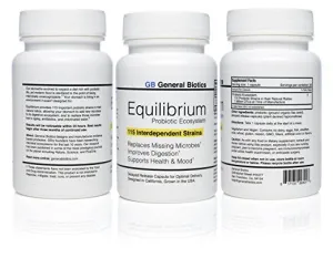 3-pack Equilibrium Probiotic - 90 Daily Capsules with Prebiotic - 115-Strains