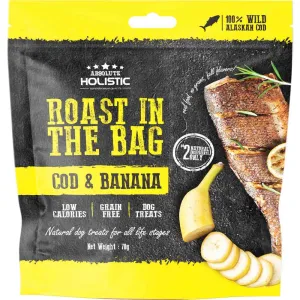 Absolute Holistic Roast In The Bag Cod & Banana Grain-Free Treats For Cats & Dogs