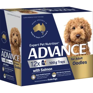 Advance Salmon Oodles Adult Wet Dog Food Trays 100g x 12