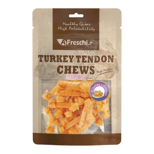 Afreschi Dog Soft Knotted Turkey Tendon Strip 80g