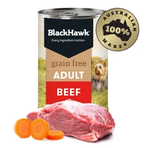 Black Hawk Grain Free Beef Wet Dog Food 400g^^^