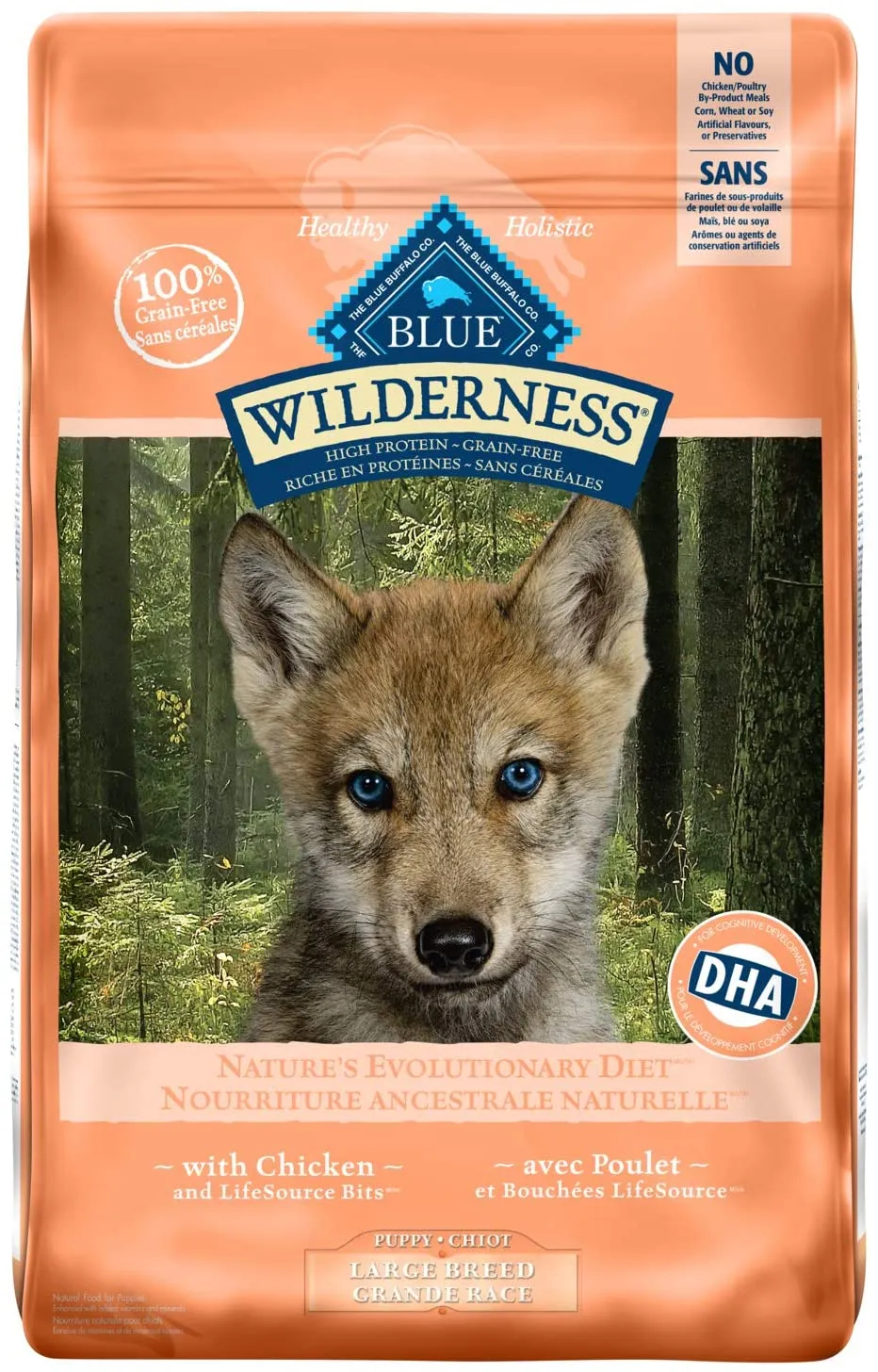 Blue Buffalo Wilderness Large Breed Puppy Grain Free Dog Food 24lb