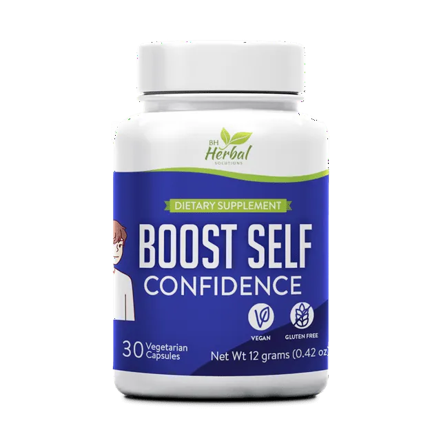 Boost Self Confidence Herbal Supplement - Adults and Teens - Boost Concentration, Enhance Focus - 100% Natural Herbal Supplement