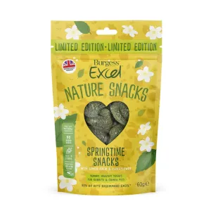 Burgess Excel Springtime Foreage Bakes With Lemon Balm & Elderflower For Rabbits & Guinea Pigs 60g