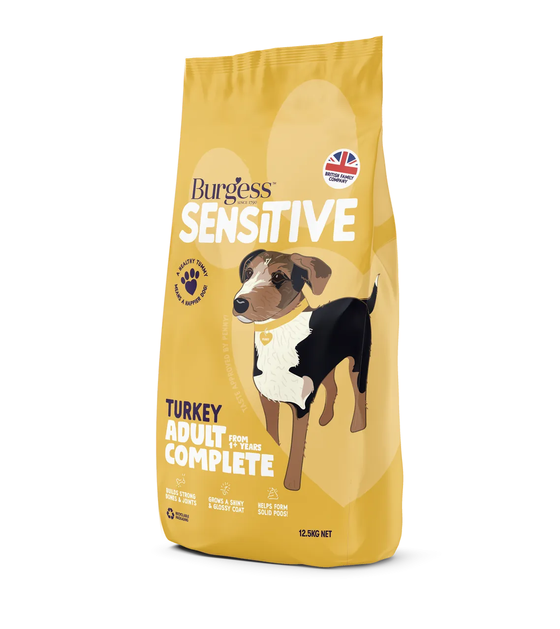 Burgess Sensitive Adult Turkey & Rice 12.5Kg Dry Dog Food