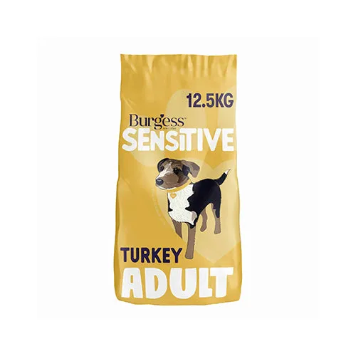 Burgess Sensitive Adult Turkey & Rice 12.5Kg Dry Dog Food