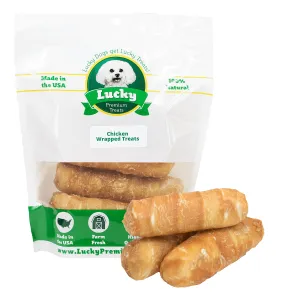 Chicken Wrapped Beefhide Dog Treats Stubby's for Large Dogs