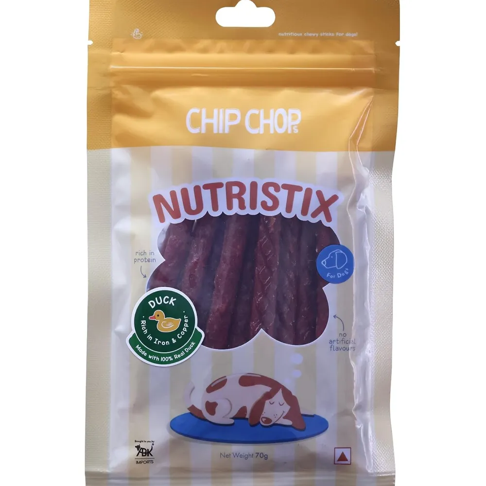 Chip Chops Strawberry, Duck and Mango Nutristix Dog Treats Combo (3 x 70g)