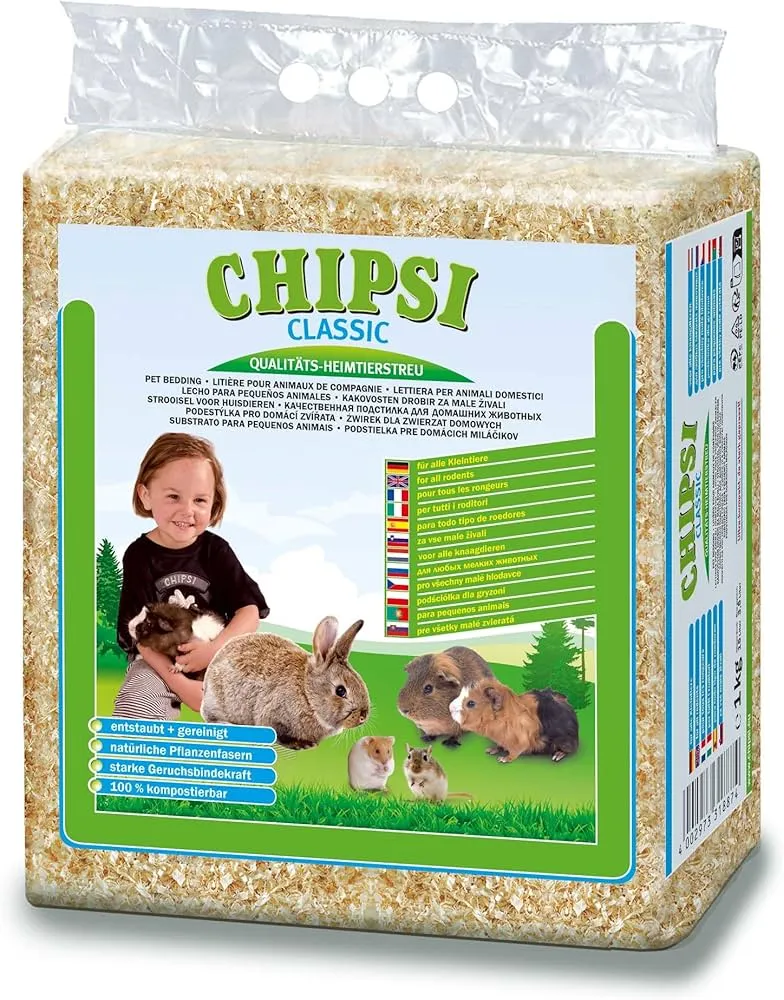 Chipsi | Woodchip Shavings | High Quality, Low Dust for Small Pets - Classic