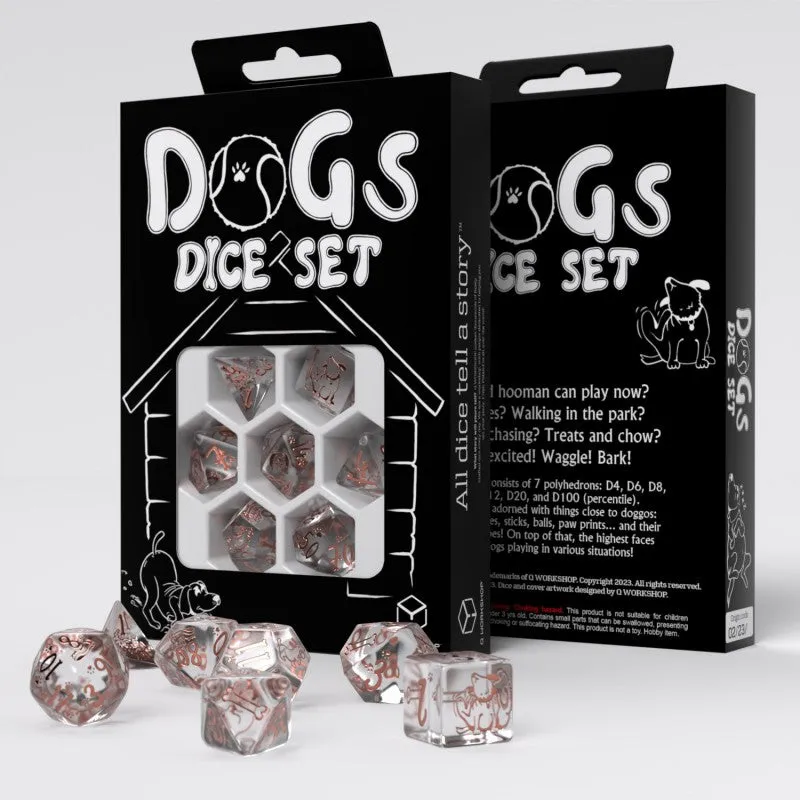 Dogs Dice Set - Bubbles (7)