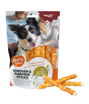 Duvo  Meat Chicken & Rawhide Sticks Small 12,5cm -100g