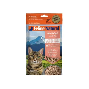 Feline Natural Lamb and Salmon Feast Freeze Dried Cat Food 100g