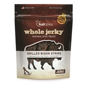 Fruitables Whole Jerky Grilled Bison Strips Dog Treats