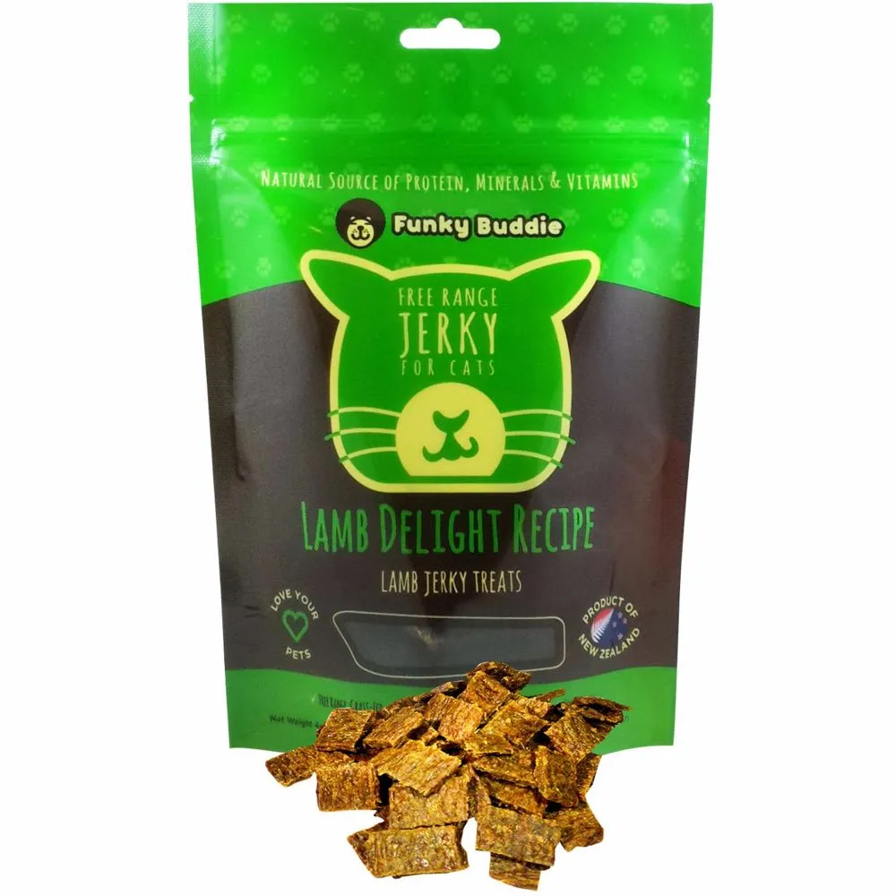 Funky Buddie Lamb Delight Cat Treats 4oz