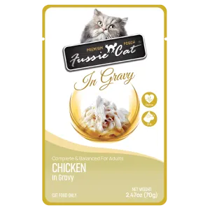 Fussie Cat Chicken In Gravy 2.47-oz Pouch, Wet Cat Food