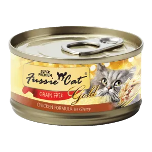 Fussie Cat Gold Label Chicken in Gravy 80g