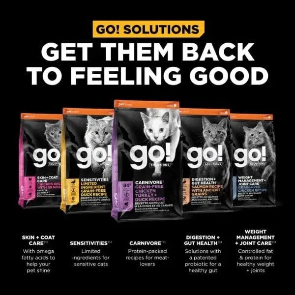 Go! Solutions Carnivore Grain-Free Chicken, Turkey & Duck Recipe Dry Cat Food