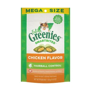 Greenies Hairball Control Chicken Flavor Cat Treats 4.6oz