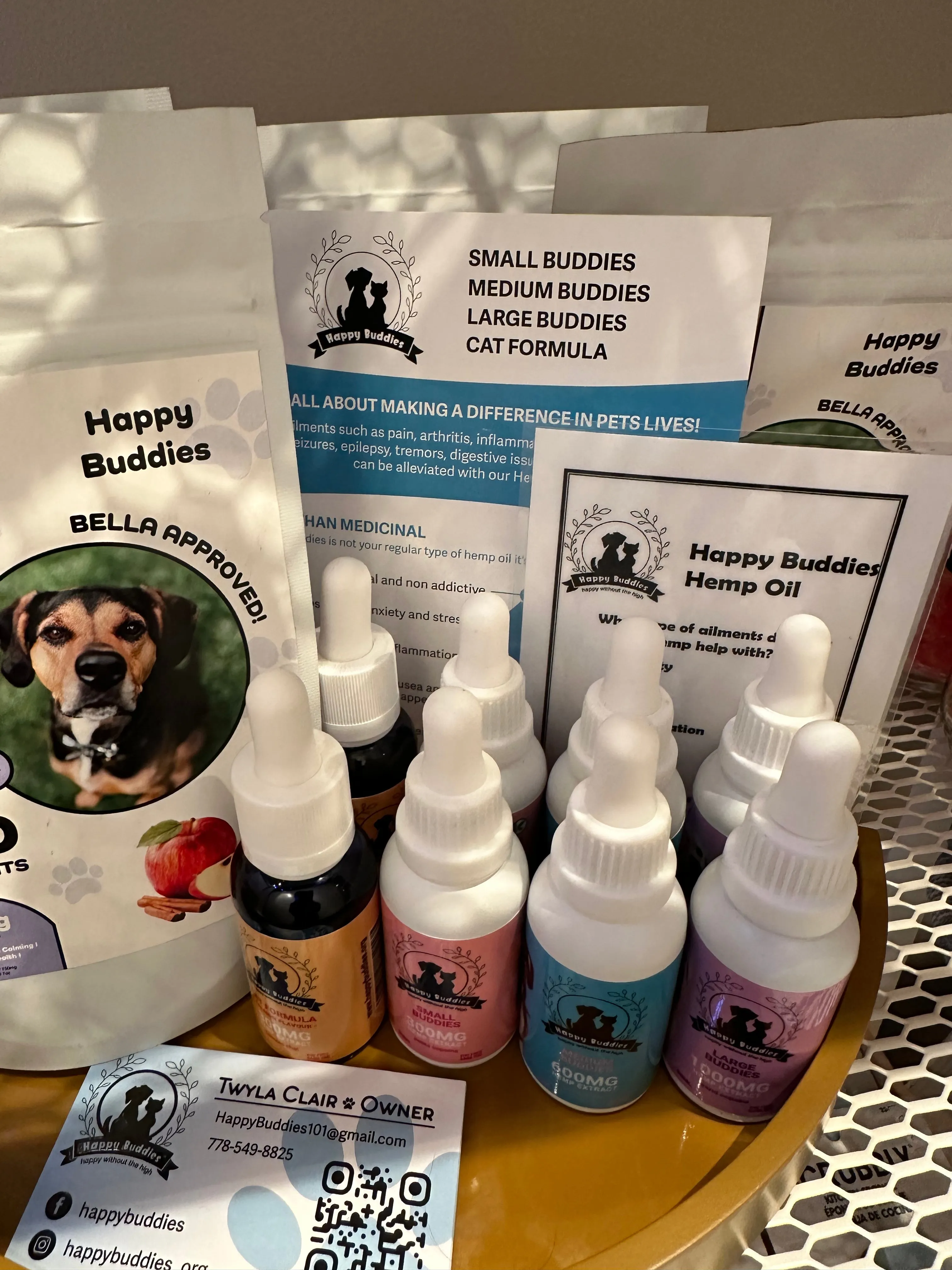 Happy Buddies CBD Drops and Treats for Dogs and Cats - VARIOUS TYPES