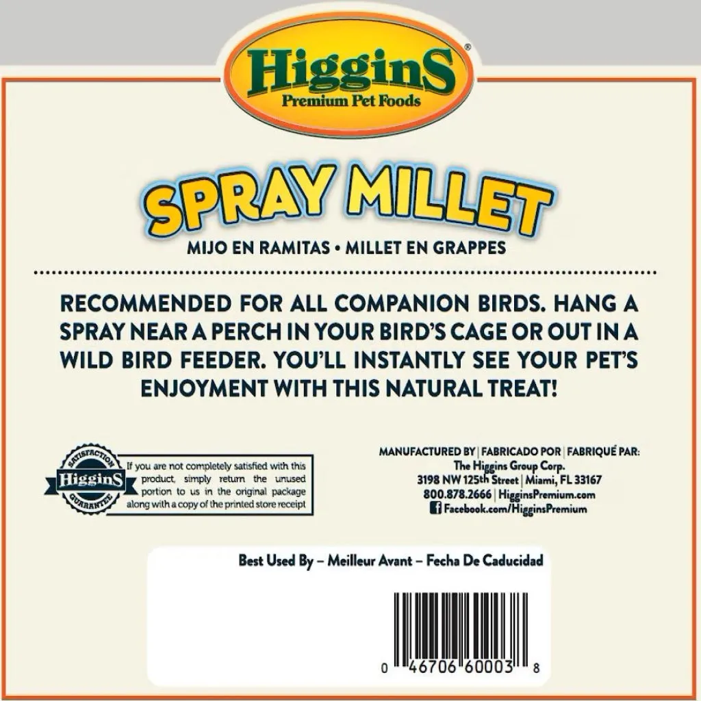 Higgins Spray Millet Treats For Birds