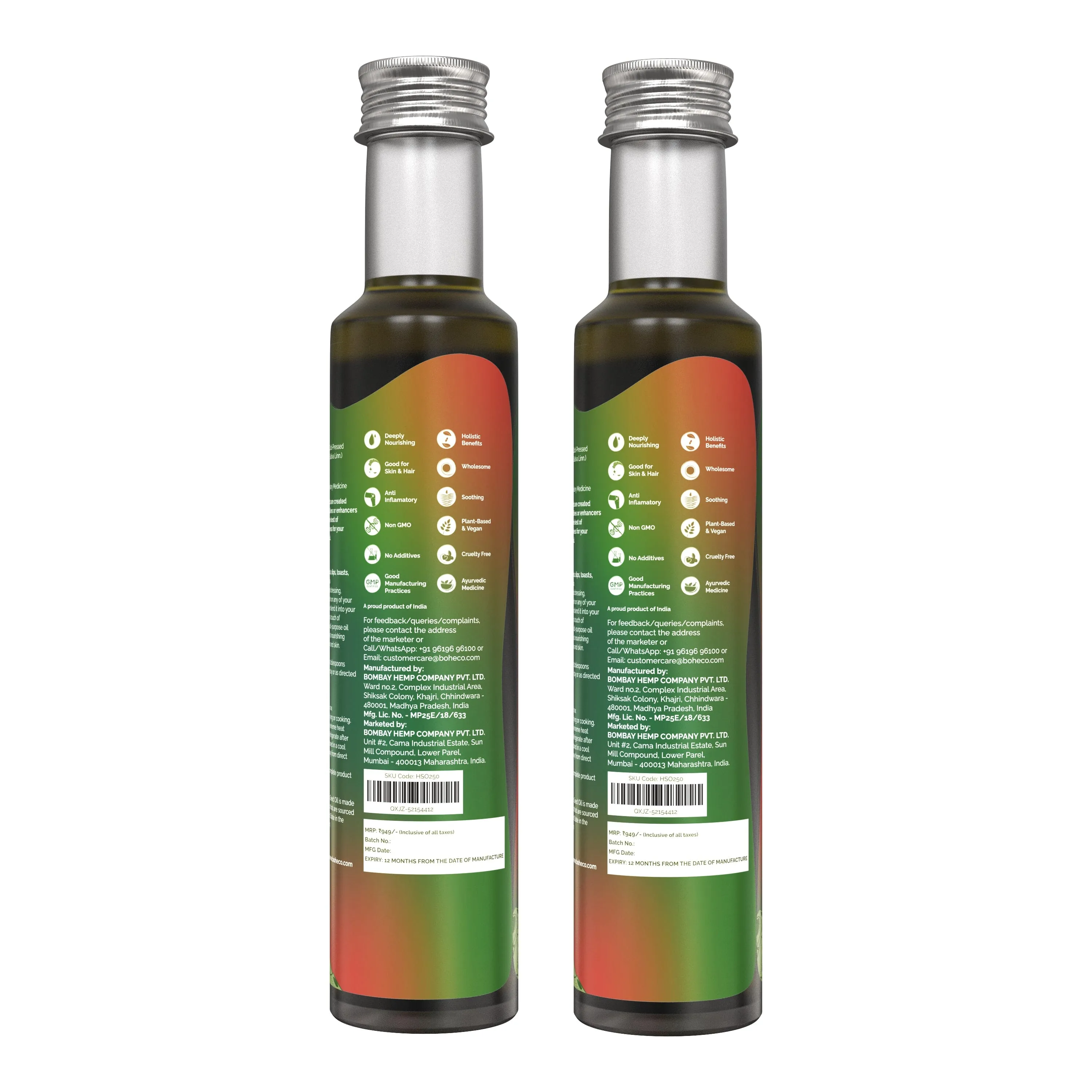 HIMALAYAN HEMP SEED OIL- 2*250ml