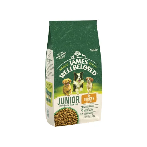 James Wellbeloved Junior Dog Turkey & Rice 2kg Dry Dog Food