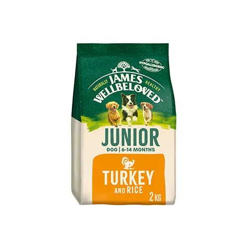 James Wellbeloved Junior Dog Turkey & Rice 2kg Dry Dog Food