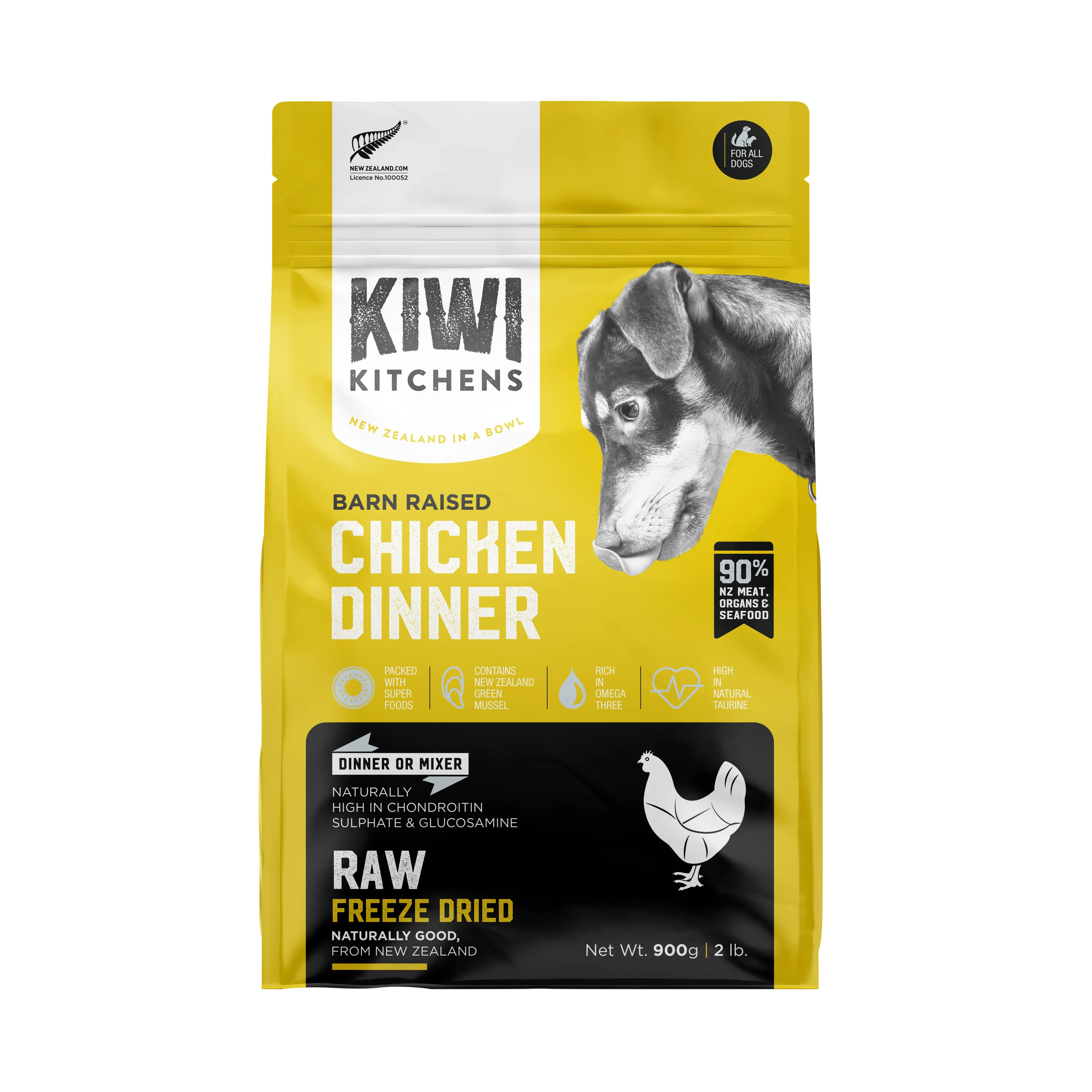 Kiwi Kitchens Raw Freeze-Dried Chicken Dinner