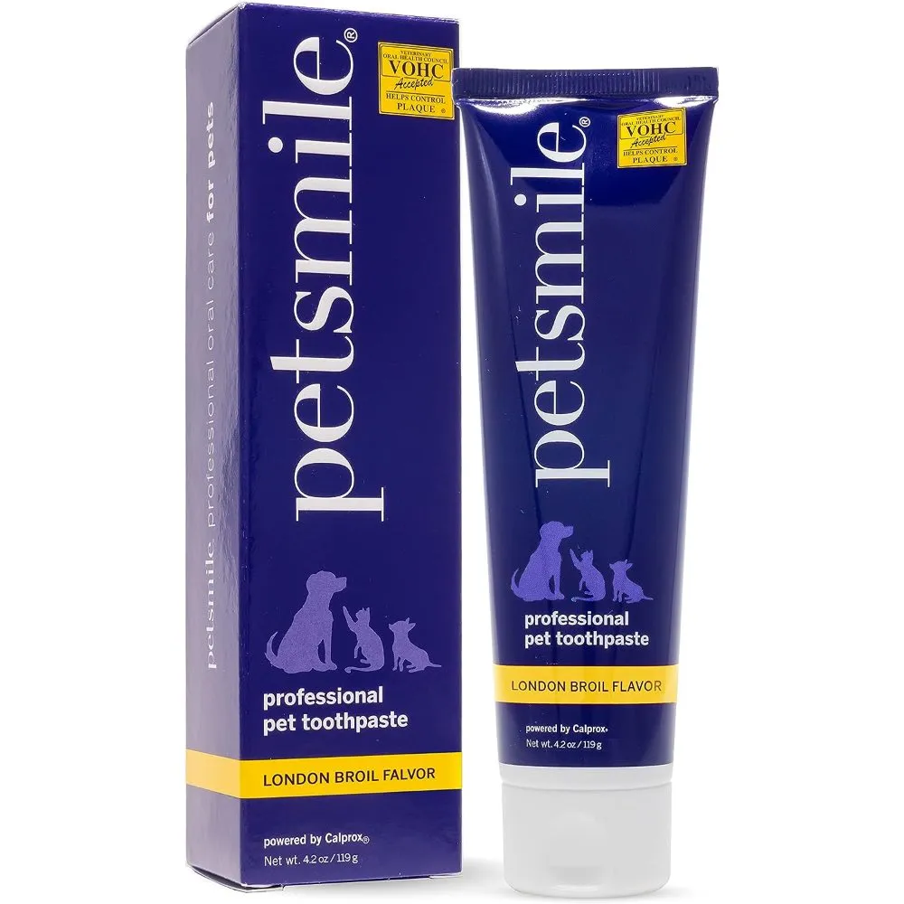 KOHE-VERSARY 10% OFF: Petsmile Professional Natural London Broil Flavour Toothpaste For Cats & Dogs 4.2oz