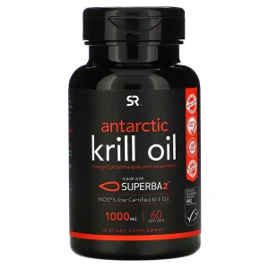 Krill oil with astaxanthin Sports Research Superba 2 1000 mg, 60 tablets