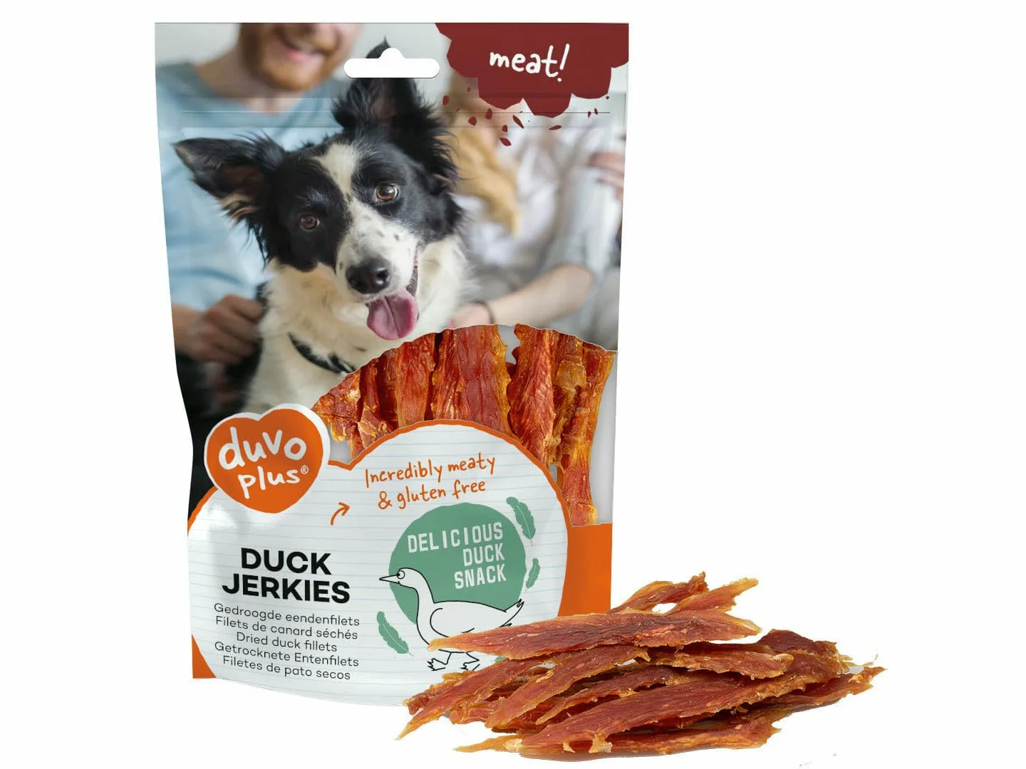 meat! Duck jerkies 100g - ± 18st