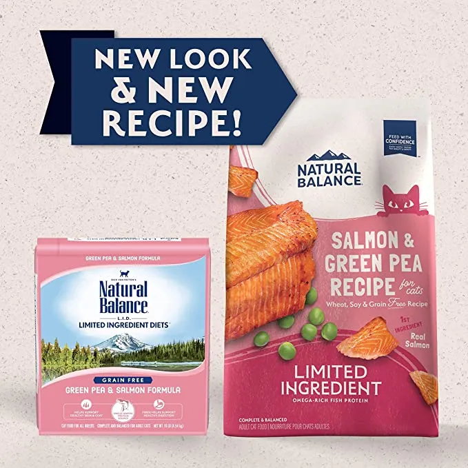 Natural Balance Grain Free Salmon & Green Pea Formula, Dry Cat Food