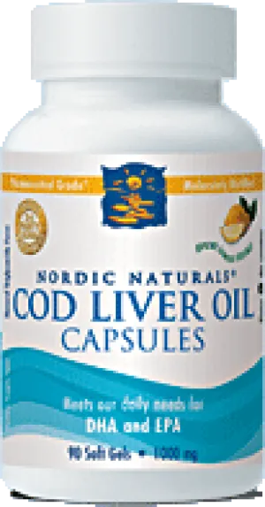 Nordic Naturals Arctic Cod Liver Oil - Lemon (1000mg) (90 Soft Gels)