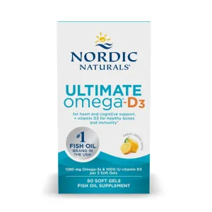 Nordic Naturals Ultimate Omega-D3 60 Softgels