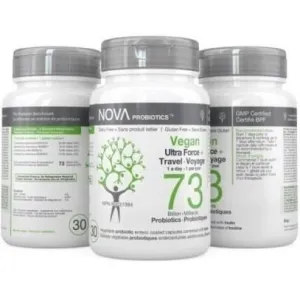 Nova probiotics - vegan ultra force  travel - 30 ss caps