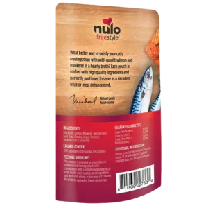 Nulo Freestyle Grain-Free Chunky Salmon & Mackerel Broth Recipe Cat Food Topper, 2.8oz