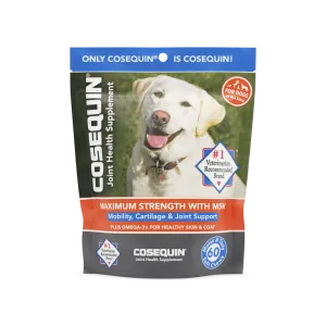 Nutramax Cosequin Joint Health Supplement for Dogs - With Glucosamine, Chondroitin, MSM, and Omega-3's