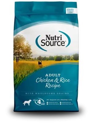 Nutrisource Adult Chicken And Rice, Dry Dog Food