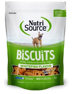 Nutrisource Healthy Grain Free Dog Treats Whitefish 14oz