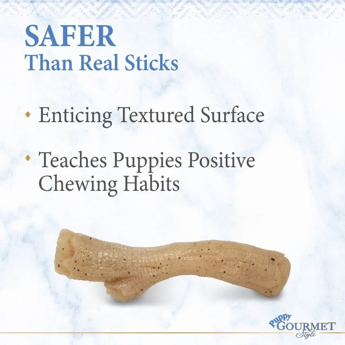 Nylabone Gourmet Style Strong Stick Puppy Chew Toy Medium Wolf