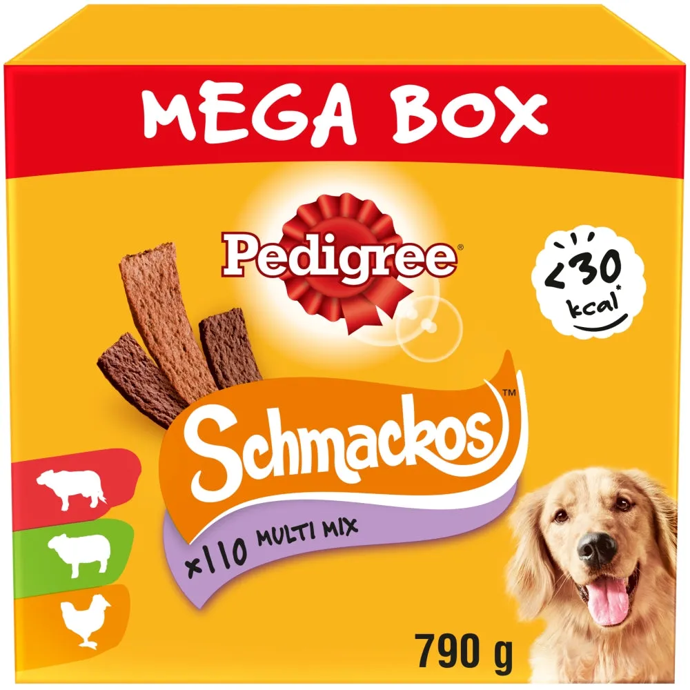 Pedigree | Chewy Treat | Schmackos Mega Box Multi Mix - 110 Sticks