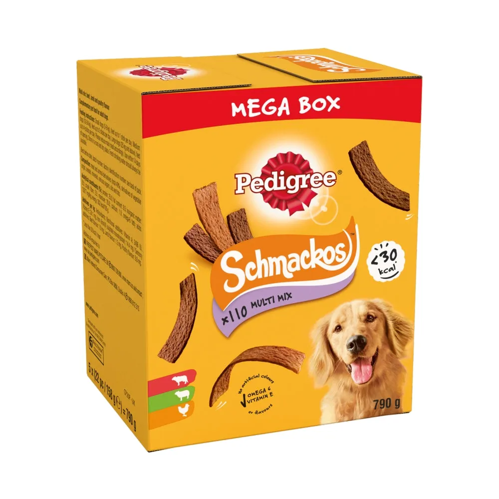 Pedigree | Chewy Treat | Schmackos Mega Box Multi Mix - 110 Sticks