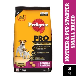 Pedigree PRO Expert Nutrition Lactating/Pregnant Mother & Puppy Starter (3 to 12 Weeks) Small Breed Dog Dry Food (Limited Shelf Life)