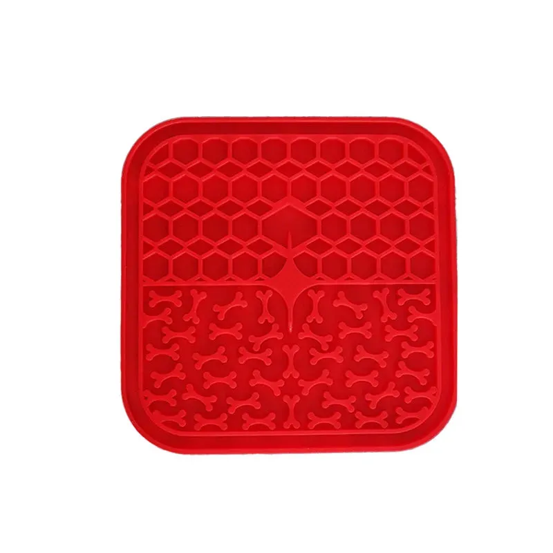 Pet Silicone Licking Mat - Anti-Choking Slow Food Bowl for Dogs & Cats