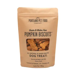 Portland Pet Food Company Grain-Free Pumpkin Biscuit 5-oz, Dog Treat