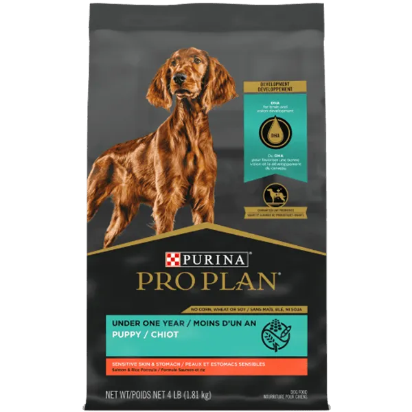 Purina Pro Plan Sensitive Skin & Stomach Salmon & Rice Dry Puppy Food